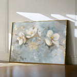 Floral 512 Canvas Art 60 x 40 cm / Black