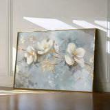 Floral 512 Canvas Art 60 x 40 cm / Black