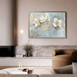 Floral 512 Canvas Art 60 x 40 cm / Black