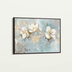 Floral 512 Canvas Art 60 x 40 cm / Black