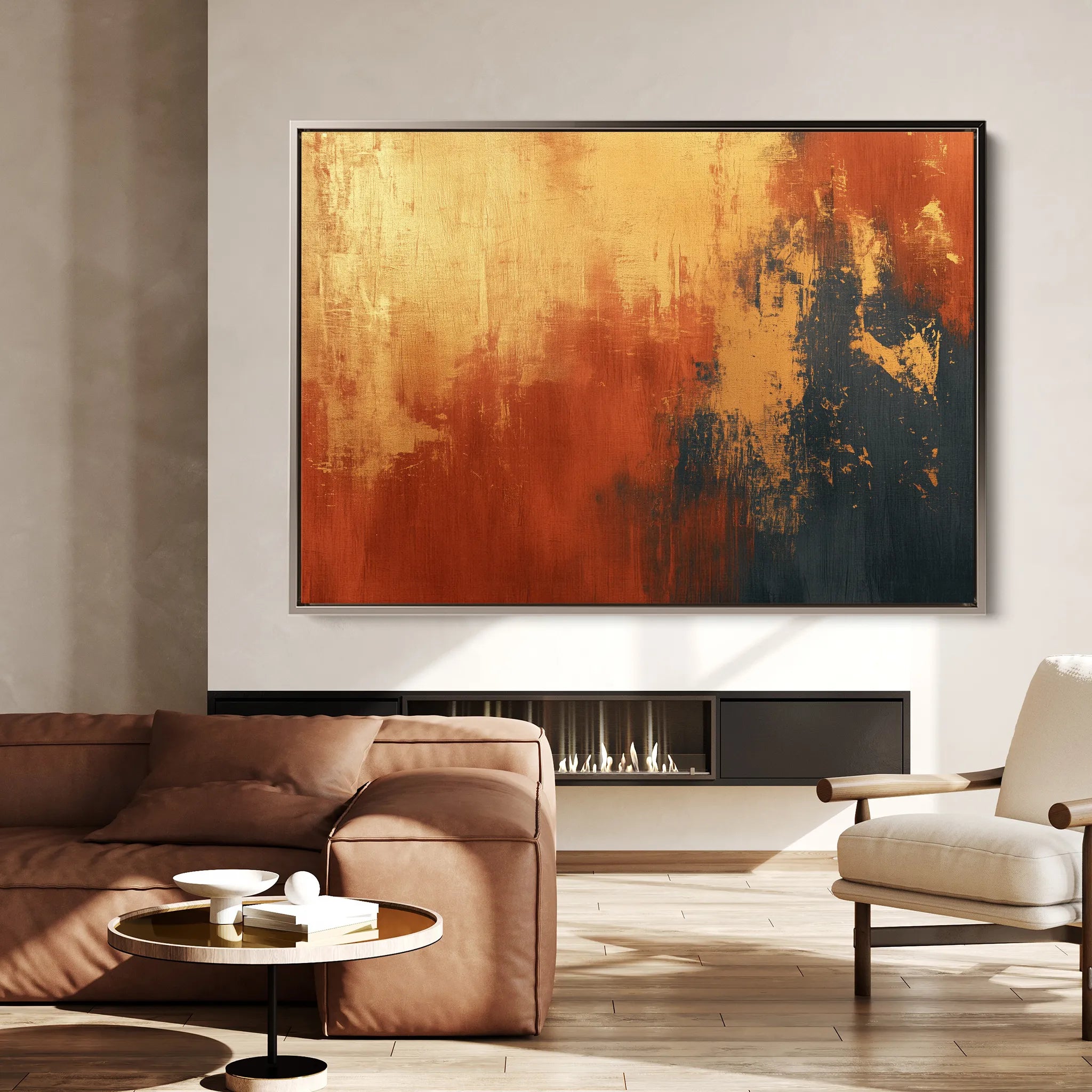 Abstract 513 Canvas Art 60 x 40 cm / Black
