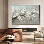 Floral 513 Canvas Art 60 x 40 cm / Black