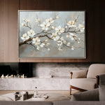 Floral 513 Canvas Art 60 x 40 cm / Black