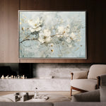 Floral 514 Canvas Art 60 x 40 cm / Black