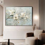 Floral 514 Canvas Art 60 x 40 cm / Black