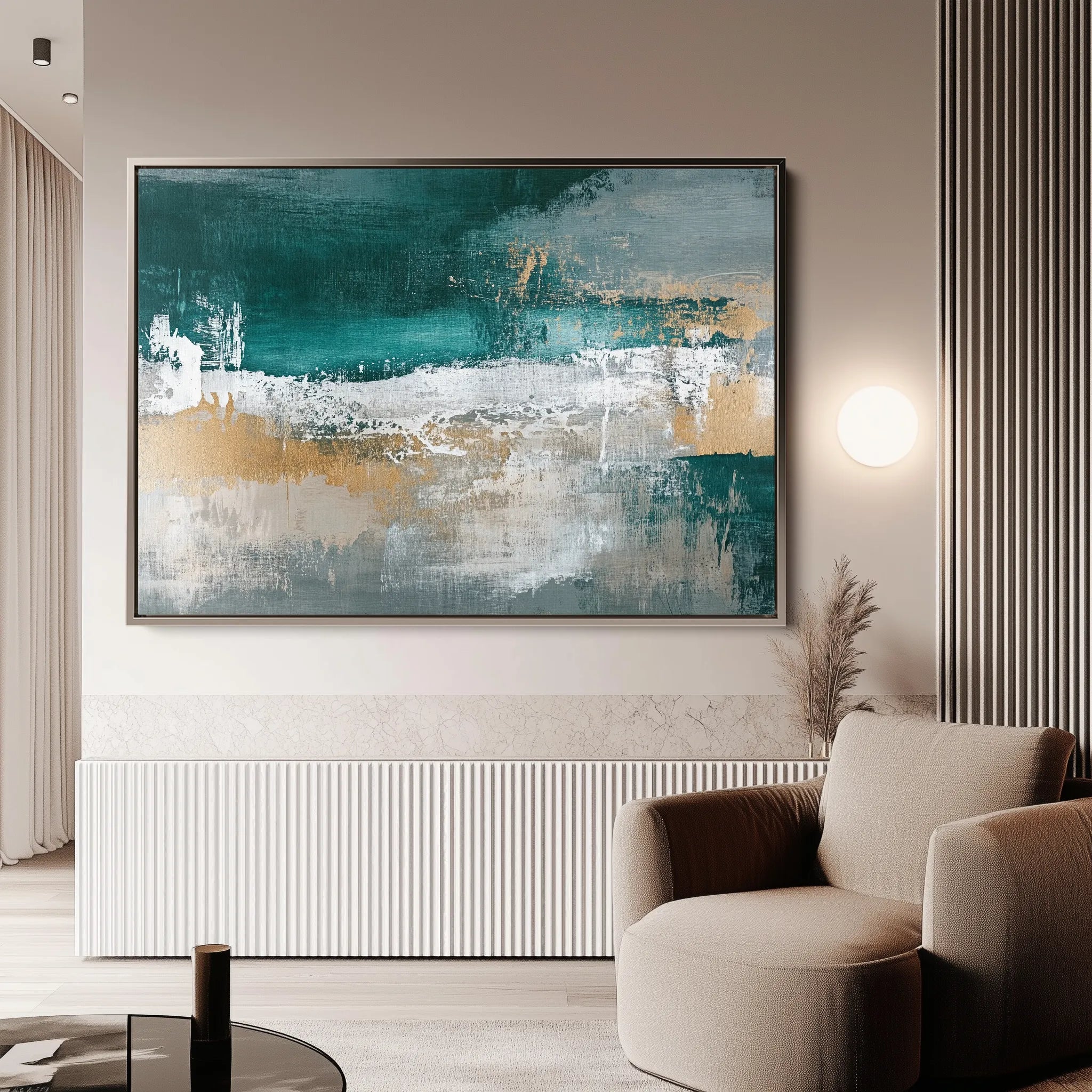 Abstract 515 Canvas Art 60 x 40 cm / Black