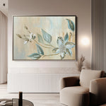 Floral 515 Canvas Art 60 x 40 cm / Black