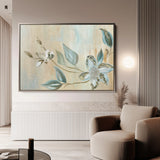 Floral 515 Canvas Art 60 x 40 cm / Black