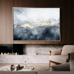 Abstract 516 Canvas Art 60 x 40 cm / Black
