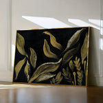 Floral 516 Canvas Art 60 x 40 cm / Black