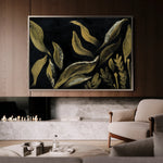 Floral 516 Canvas Art 60 x 40 cm / Black