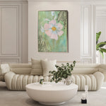 Floral 517 Canvas Art 60 x 40 cm / Black
