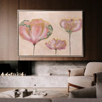 Floral 519 Canvas Art 60 x 40 cm / Black