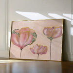 Floral 519 Canvas Art 60 x 40 cm / Black