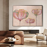 Floral 519 Canvas Art 60 x 40 cm / Black