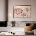 Floral 519 Canvas Art 60 x 40 cm / Black