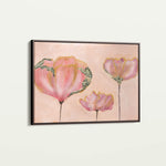 Floral 519 Canvas Art 60 x 40 cm / Black