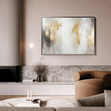 Abstract 520 Canvas Art 60 x 40 cm / Black