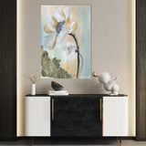 Floral 520 Canvas Art 60 x 40 cm / Black
