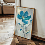 Floral 521 Canvas Art 60 x 40 cm / Black