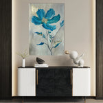 Floral 521 Canvas Art 60 x 40 cm / Black