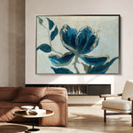 Floral 522 Canvas Art 60 x 40 cm / Black