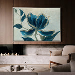 Floral 522 Canvas Art 60 x 40 cm / Black