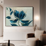Floral 522 Canvas Art 60 x 40 cm / Black