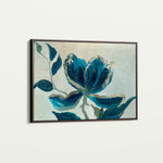 Floral 522 Canvas Art 60 x 40 cm / Black