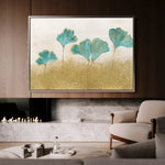 Floral 523 Canvas Art 60 x 40 cm / Black