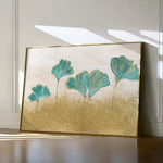 Floral 523 Canvas Art 60 x 40 cm / Black
