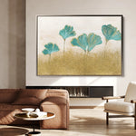 Floral 523 Canvas Art 60 x 40 cm / Black