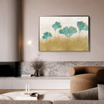 Floral 523 Canvas Art 60 x 40 cm / Black