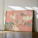 Floral 524 Canvas Art 60 x 40 cm / Black