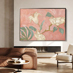 Floral 524 Canvas Art 60 x 40 cm / Black