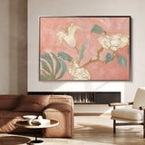 Floral 524 Canvas Art 60 x 40 cm / Black