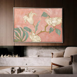 Floral 524 Canvas Art 60 x 40 cm / Black