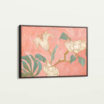 Floral 524 Canvas Art 60 x 40 cm / Black