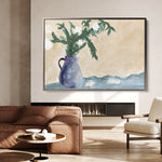Floral 525 Canvas Art 60 x 40 cm / Black