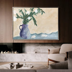 Floral 525 Canvas Art 60 x 40 cm / Black