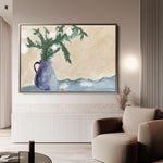 Floral 525 Canvas Art 60 x 40 cm / Black