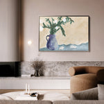 Floral 525 Canvas Art 60 x 40 cm / Black