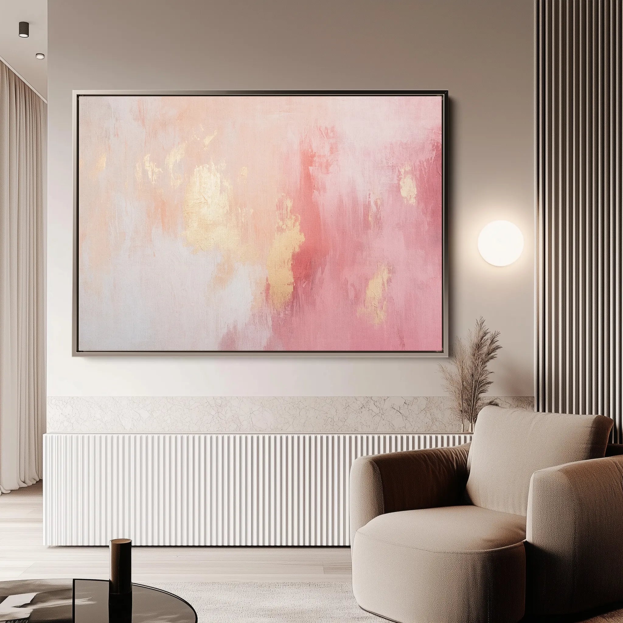 Abstract 526 Canvas Art 60 x 40 cm / Black