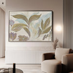 Floral 527 Canvas Art 60 x 40 cm / Black