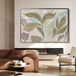 Floral 527 Canvas Art 60 x 40 cm / Black