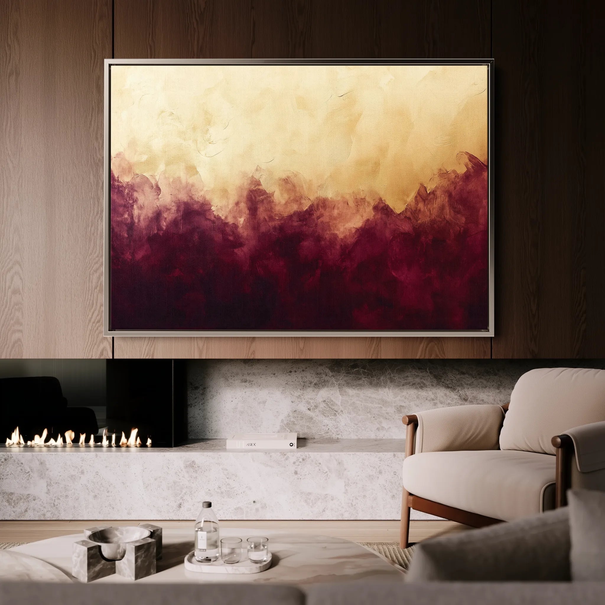 Abstract 528 Canvas Art 60 x 40 cm / Black