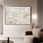Floral 528 Canvas Art 60 x 40 cm / Black