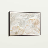 Floral 528 Canvas Art 60 x 40 cm / Black
