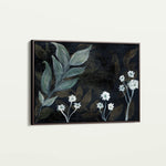 Floral 529 Canvas Art 60 x 40 cm / Black
