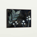 Floral 529 Canvas Art 60 x 40 cm / Black
